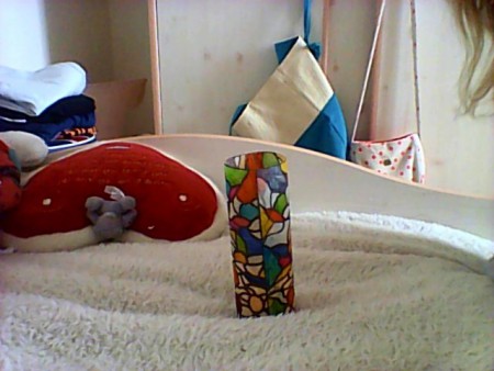 Bougeoir à faire soi-même.<3